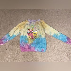 SpongeBob tie dye shirt